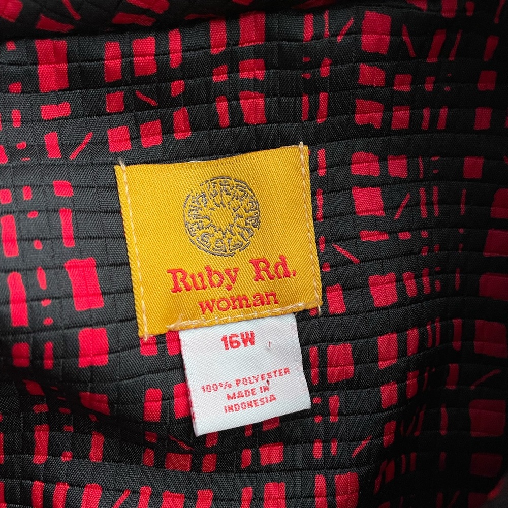 Ruby Rd Women's Plus Size 16w 1x Open Blazer Jack… - image 6